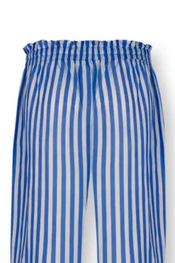 Pip Studio Broeken<Lange Broek Sumo Stripe Blauw