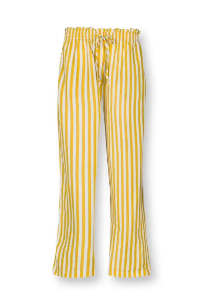 Pip Studio Broeken<Lange Broek Sumo Stripe Geel