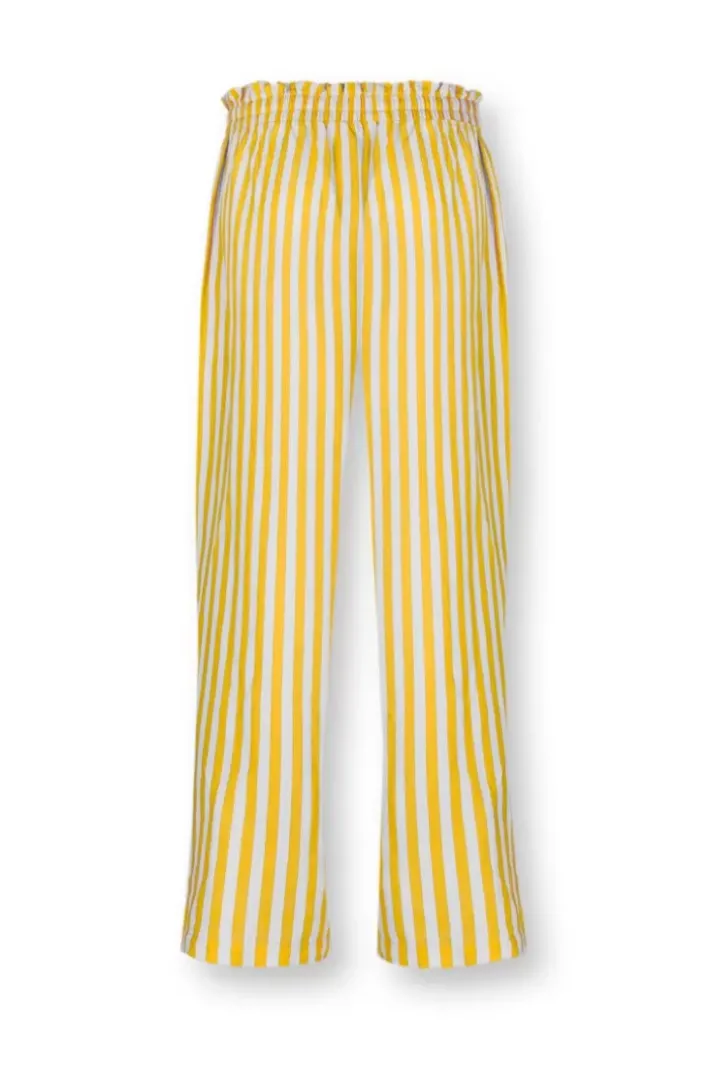 Pip Studio Broeken<Lange Broek Sumo Stripe Geel
