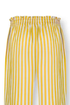 Pip Studio Broeken<Lange Broek Sumo Stripe Geel