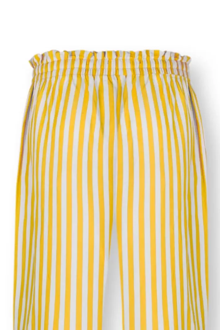 Pip Studio Broeken<Lange Broek Sumo Stripe Geel