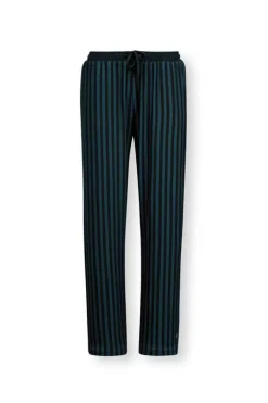 Pip Studio Broeken<Lange Broek Sumo Stripe Donker Blauw