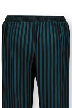 Pip Studio Broeken<Lange Broek Sumo Stripe Donker Blauw