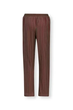 Pip Studio Broeken<Lange Broek Sumo Stripe Terra Rood