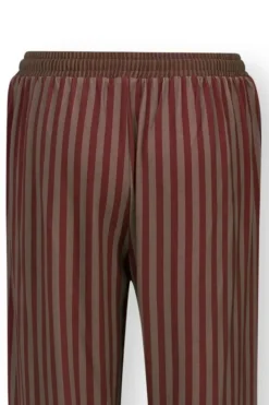 Pip Studio Broeken<Lange Broek Sumo Stripe Terra Rood