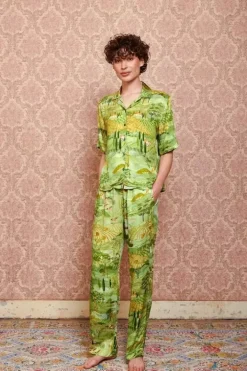 Pip Studio Strandkleding<Lange Broek Toscana Groen