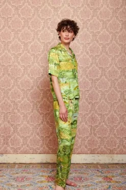 Pip Studio Strandkleding<Lange Broek Toscana Groen