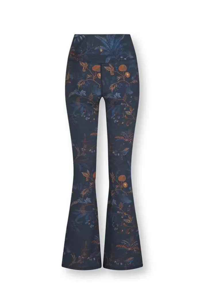 Pip Studio Leggings<Lange Flared Sportlegging Isola Donker Blauw