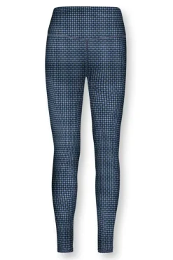 Pip Studio Sportbroeken<Lange Sportlegging Cross Stitch Blauw