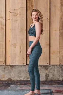 Pip Studio Sportbroeken<Lange Sportlegging Leafy Dots Blauw
