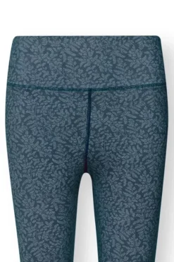 Pip Studio Sportbroeken<Lange Sportlegging Leafy Dots Blauw