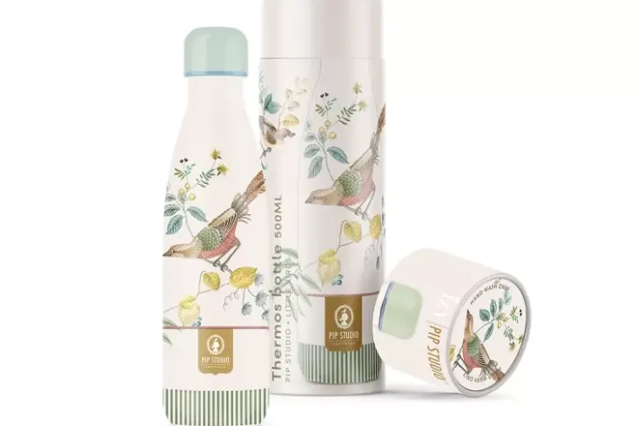 Pip Studio Thermosflessen<Little Birds Thermosfles 500Ml Wit