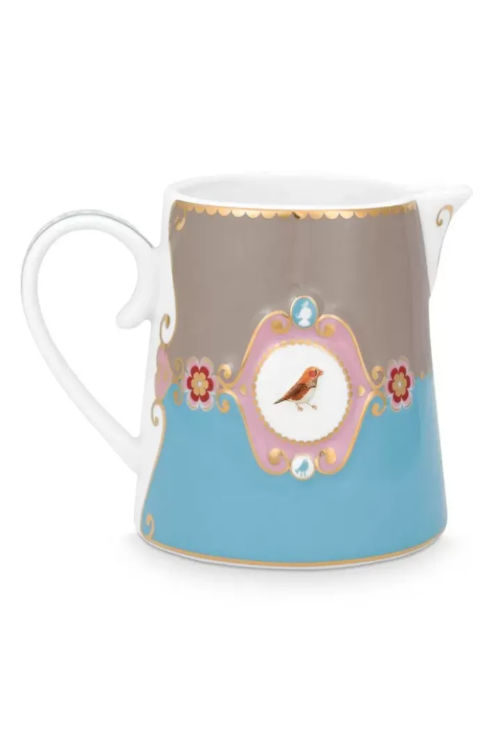 Pip Studio Melkkannen<Love Birds Kan Klein Blauw/Khaki Multi