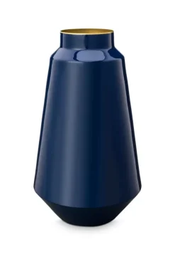 Pip Studio Grote Vazen<Metalen Vaas 36 Cm Blauw