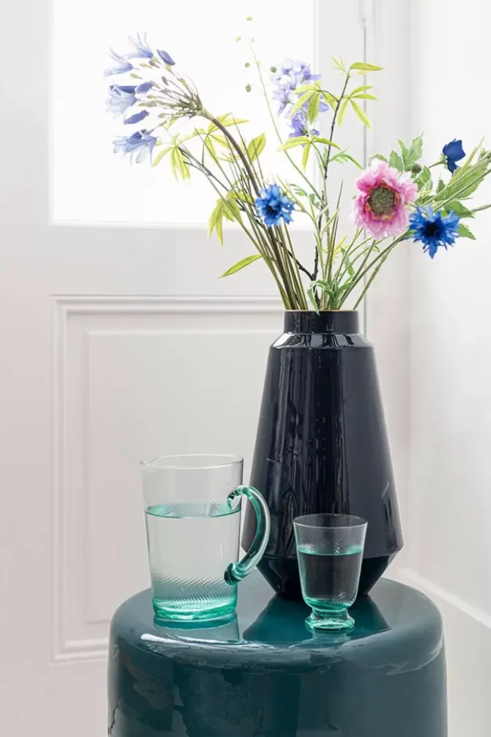 Pip Studio Grote Vazen<Metalen Vaas 36 Cm Blauw