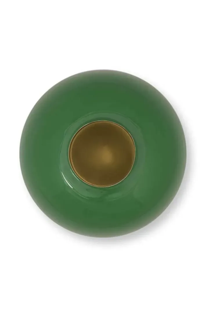 Pip Studio Grote Vazen<Metalen Vaas 23 Cm Groen