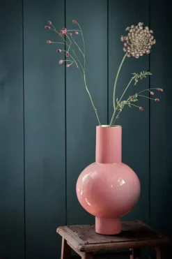 Pip Studio Grote Vazen<Metalen Vaas 40Cm Roze