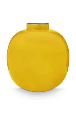 Pip Studio Grote Vazen<Metalen Vaas 23Cm Geel