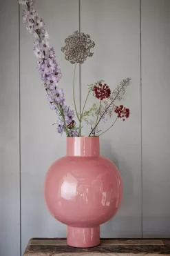 Pip Studio Grote Vazen<Metalen Vaas 42Cm Roze
