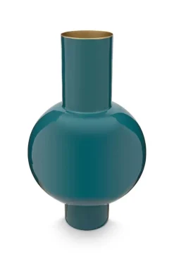 Pip Studio Grote Vazen<Metalen Vaas Donker 40 Cm Groen
