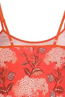 Pip Studio Tops<Mouwloze Top Flora Firenze Koraal Rood