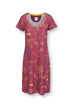 Pip Studio Nachthemden<Nachthemd Korte Mouw Isola Roze