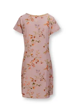 Pip Studio Nachthemden<Nachthemd Korte Mouw Kawai Flower Licht Roze