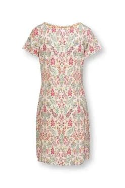 Pip Studio Nachthemden<Nachthemd Korte Mouw Primavera Wit