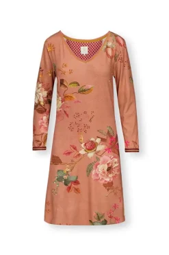 Pip Studio Nachthemden<Nachthemd Lange Mouw Tokyo Bouquet Terra Roze