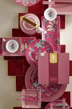 Pip Studio Sets Porseleinen Sets<Oriental Flower Festival Theepot Donker Medium Roze