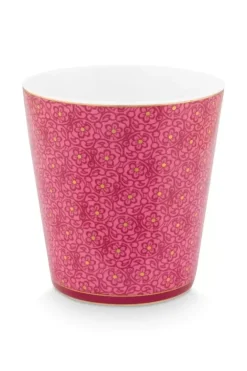 Pip Studio Sets Porseleinen Sets<Oriental Flower Festival Set/4 Mokken Donker Roze