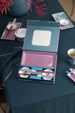 Pip Studio Sets Porseleinen Sets<Oriental Flower Festival Set/6 Sushi Blauw
