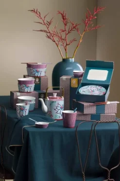 Pip Studio Sets Porseleinen Sets<Oriental Flower Festival Set/4 Mokken Blauw