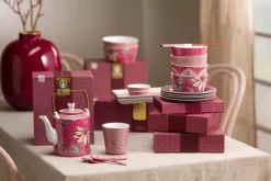 Pip Studio Sets Porseleinen Sets<Oriental Flower Festival Set/4 Kommen Donker 12Cm Roze