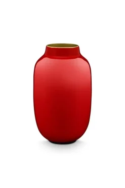 Pip Studio Sale Kleine Vaasjes<Ovale Mini Vaas Red 14 Cm