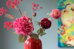 Pip Studio Grote Vazen<Ovale Vaas Metaal 30 Cm Rood
