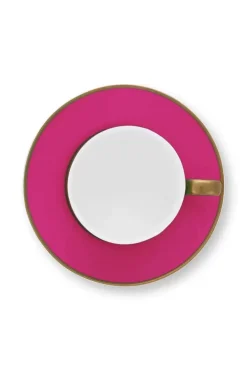 Pip Studio Kop/Schotel<Pip Chique Cappuccino Kop & Schotel Roze