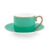 Pip Studio Kop/Schotel<Pip Chique Cappuccino Kop & Schotel Groen