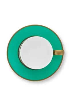 Pip Studio Kop/Schotel<Pip Chique Espresso Kop & Schotel Groen