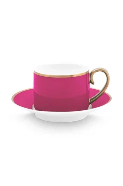 Pip Studio Kop/Schotel<Pip Chique Espresso Kop & Schotel Roze