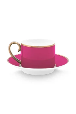 Pip Studio Kop/Schotel<Pip Chique Espresso Kop & Schotel Roze