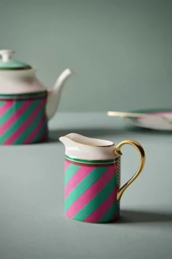 Pip Studio Melkkannen<Pip Chique Stripes Kan Klein Roze/Groen