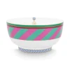 Pip Studio Kommen<Pip Chique Stripes Kom Roze/Groen 15.5Cm
