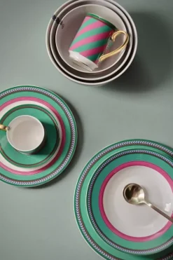 Pip Studio Theemokken<Pip Chique Stripes Mok Groot Roze/Groen 350Ml