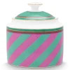 Pip Studio Suikerpotten<Pip Chique Stripes Suikerpot Roze/Groen