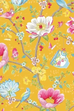 Pip Studio Vliesbehang<Chinese Garden Vliesbehang Geel
