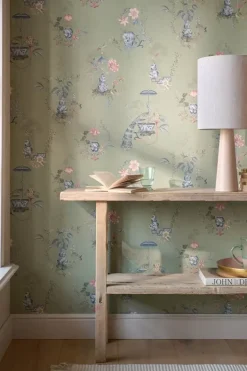 Pip Studio Vinylbehang<Chinese Porcelain Vinylbehang Licht Groen