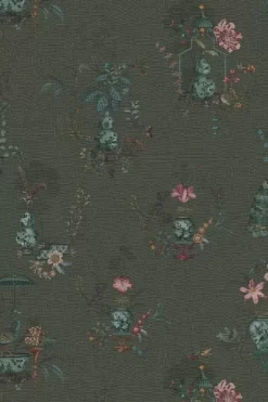 Pip Studio Vinylbehang<Chinese Porcelain Vinylbehang Donker Groen