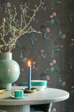 Pip Studio Vinylbehang<Chinese Porcelain Vinylbehang Donker Groen