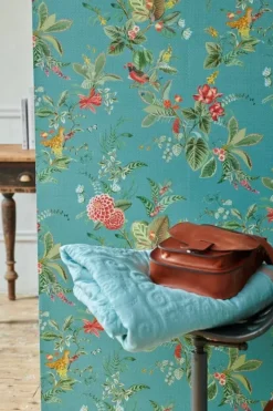 Pip Studio Vliesbehang<Floris Vliesbehang Petrol Blauw